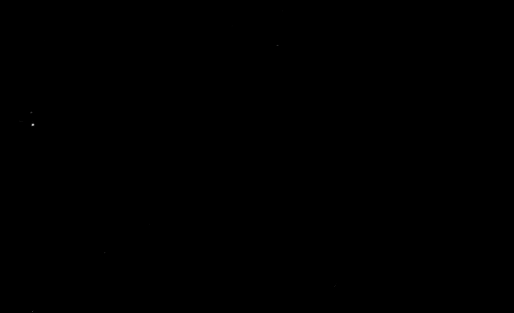 New Horizo​​ ns的冥王星和卡戎光学导航图像在背景恒星上对齐